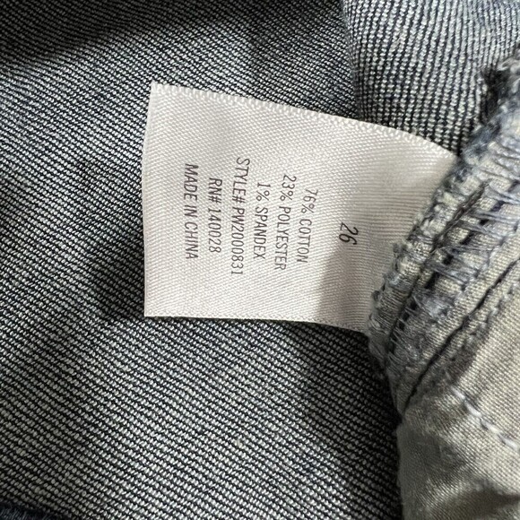 Harper High Rise Skinny Raw Hem Ankle Stretch Jeans PW2000831 Size 26 - Picture 3 of 10